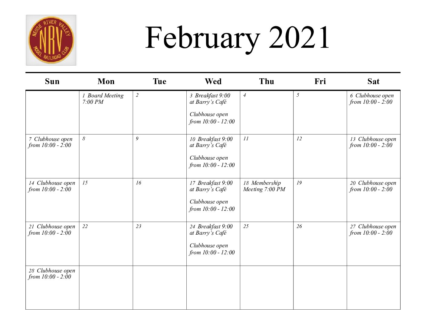 NRV February 2021